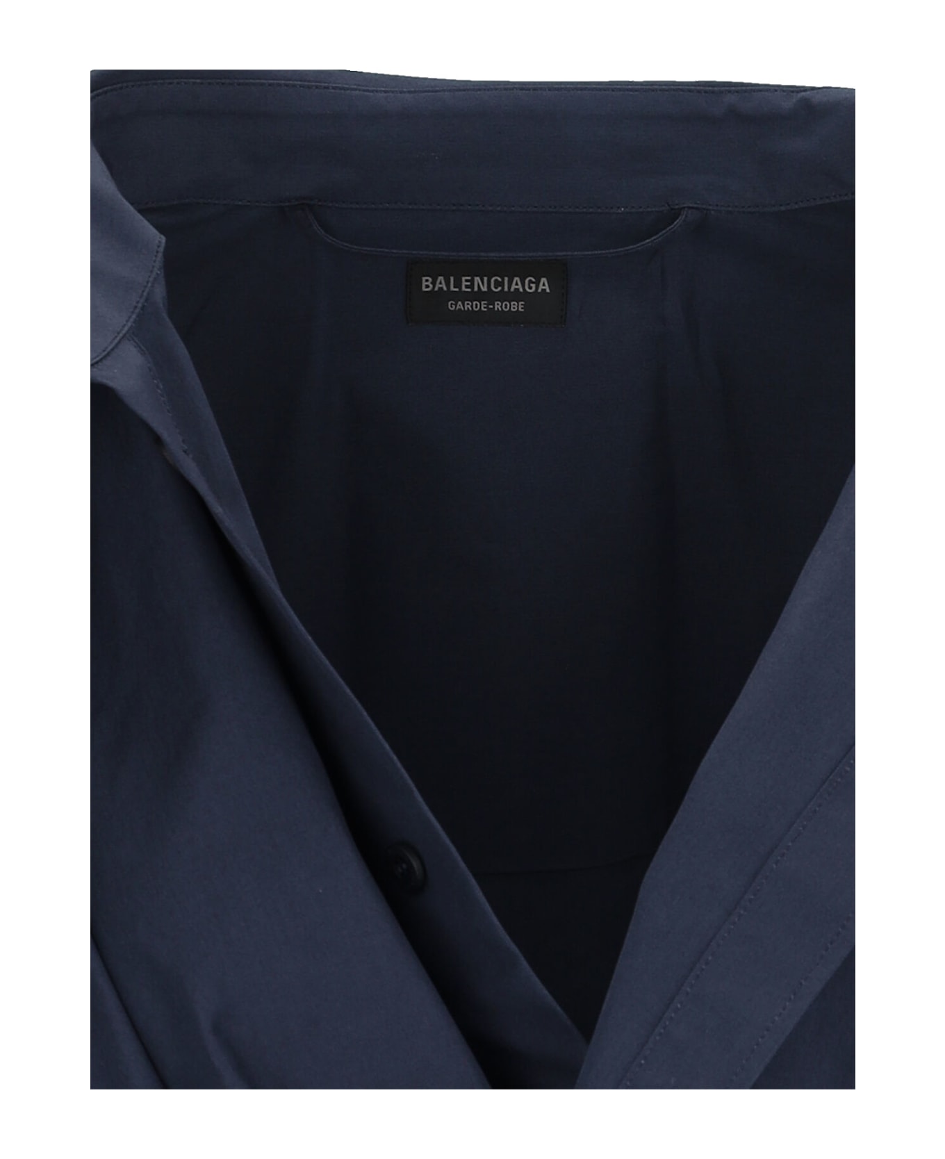 Balenciaga Mini Chemisier Dress - Blue