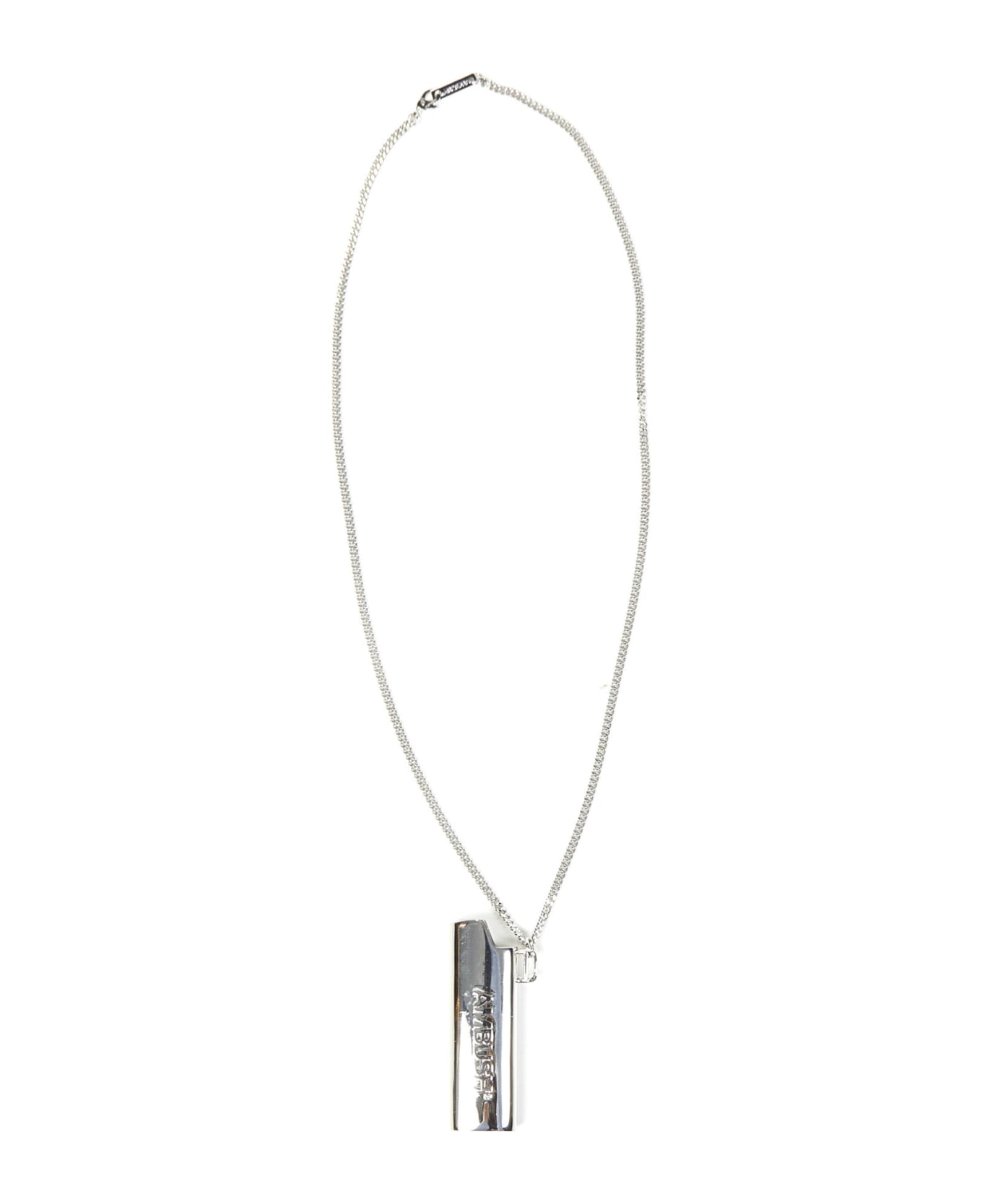 AMBUSH Lighter Case Necklace - Silver