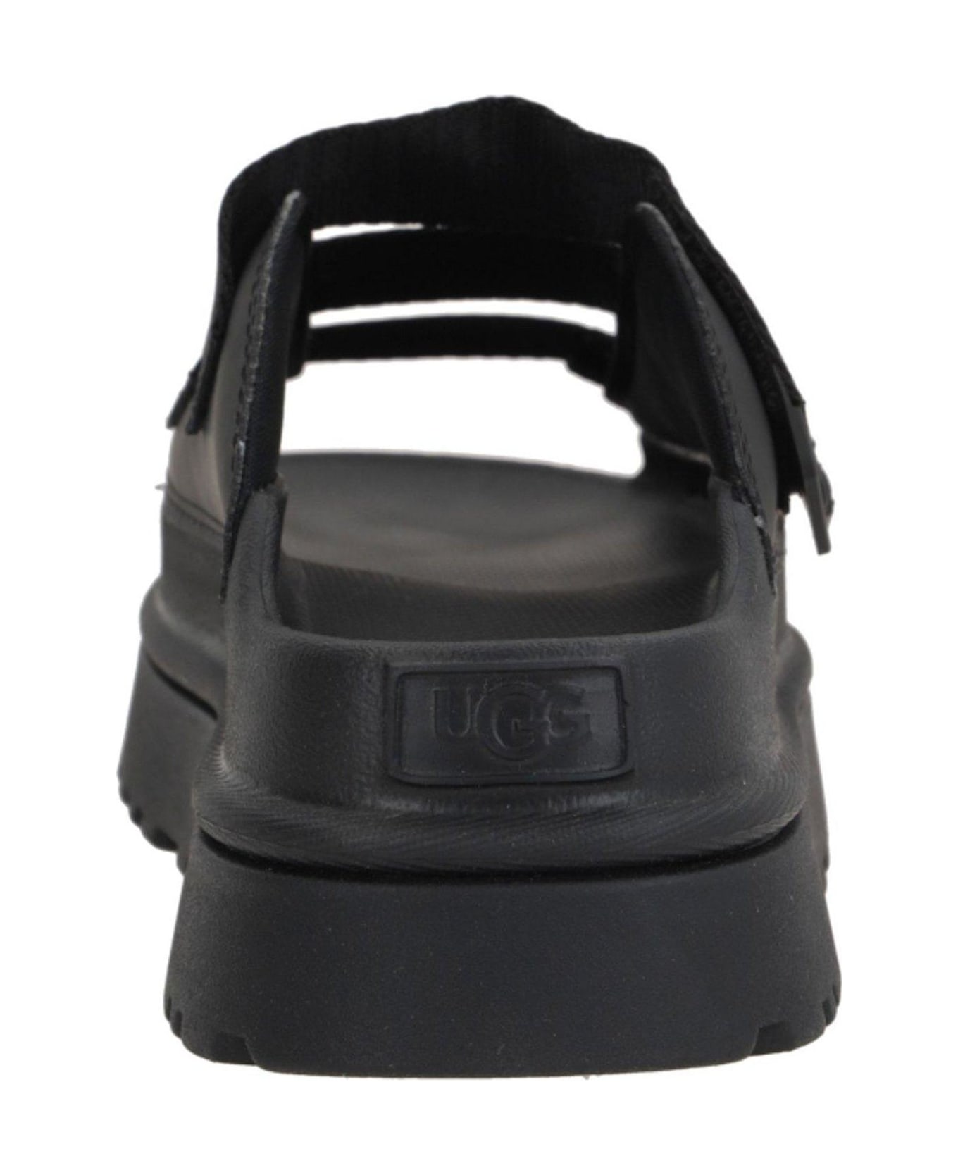 UGG Goldenglow Logo Embossed Slides - Black