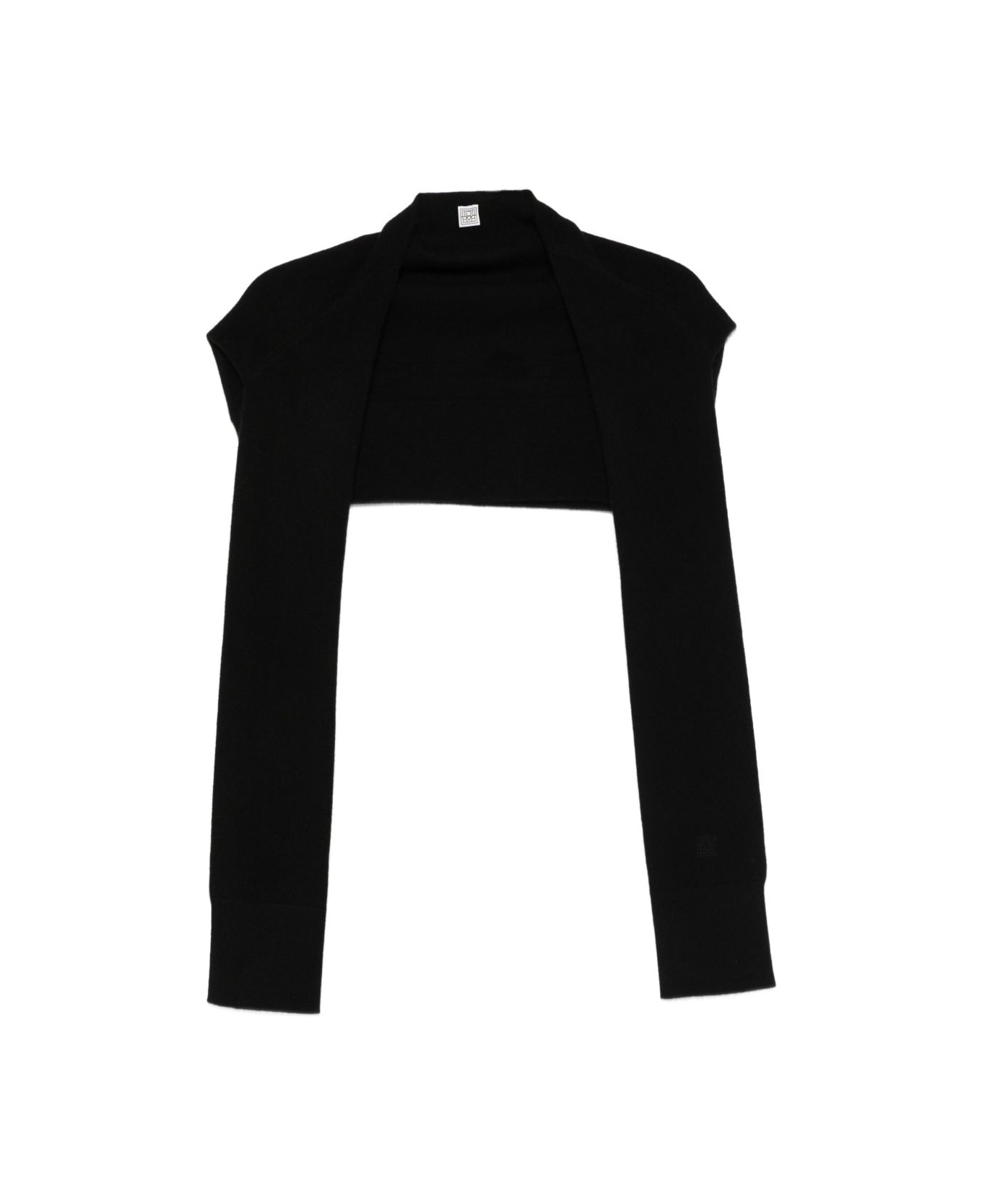 Totême Cashmere Sleeved Scarf - Black
