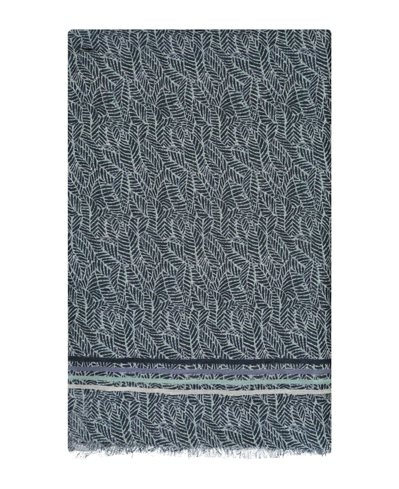 Emporio Armani Printed Scarf - blue