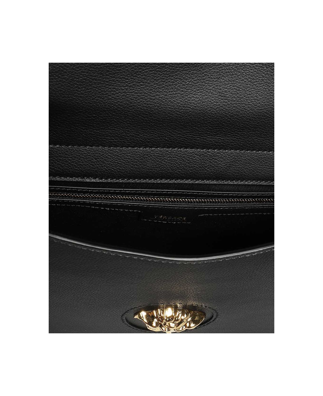 Versace Leather Crossbody Bag - black