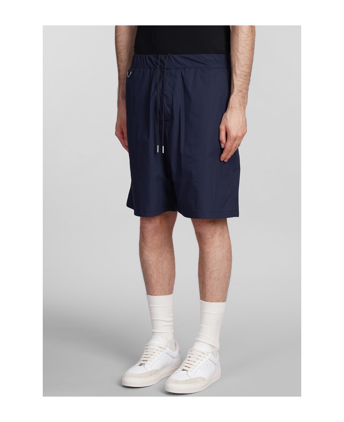 Low Brand Combo Shorts In Blue Cotton - blue