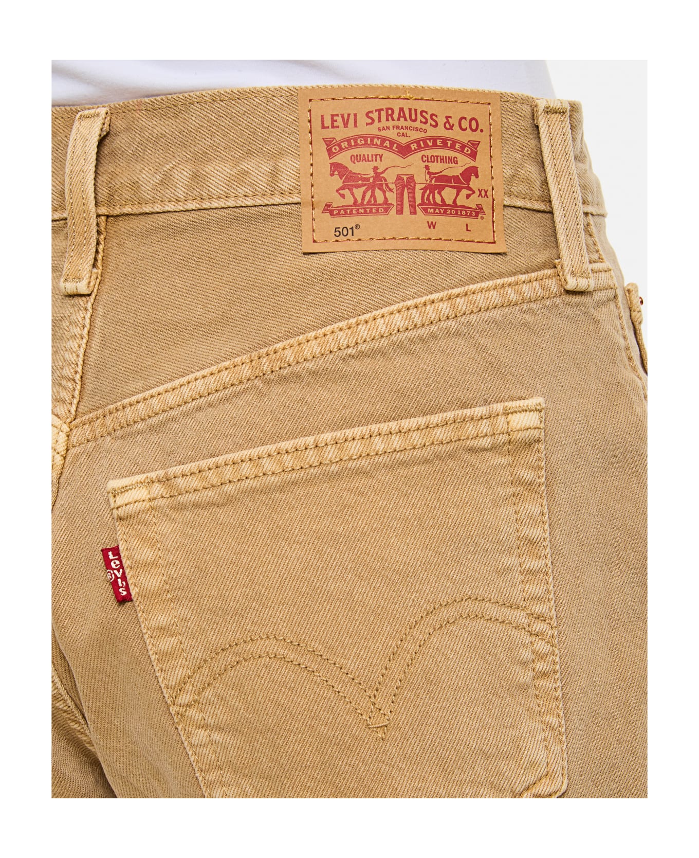Levi's 501 Original Short Pants - Beige