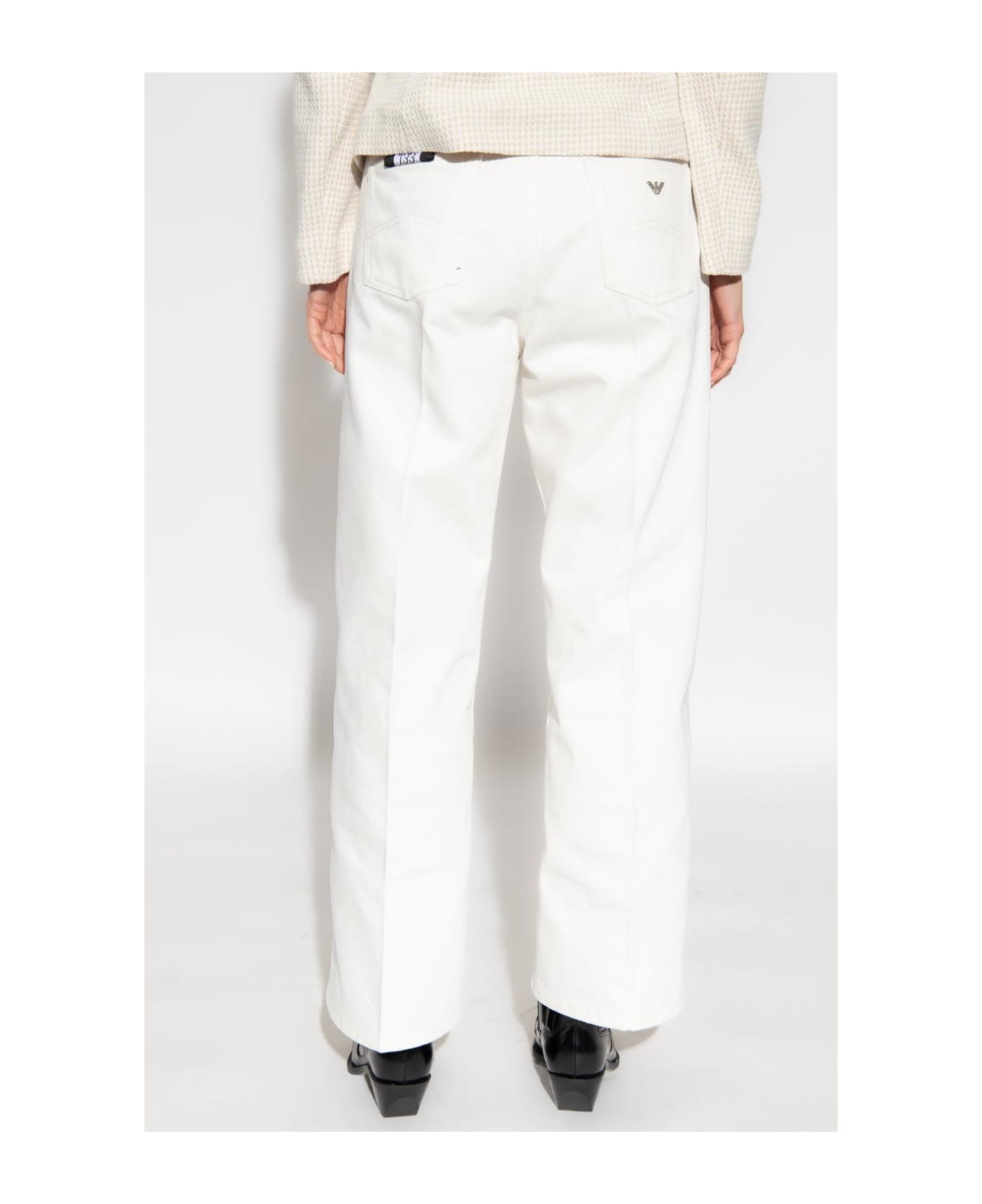 Emporio Armani Jeans With Pockets - White