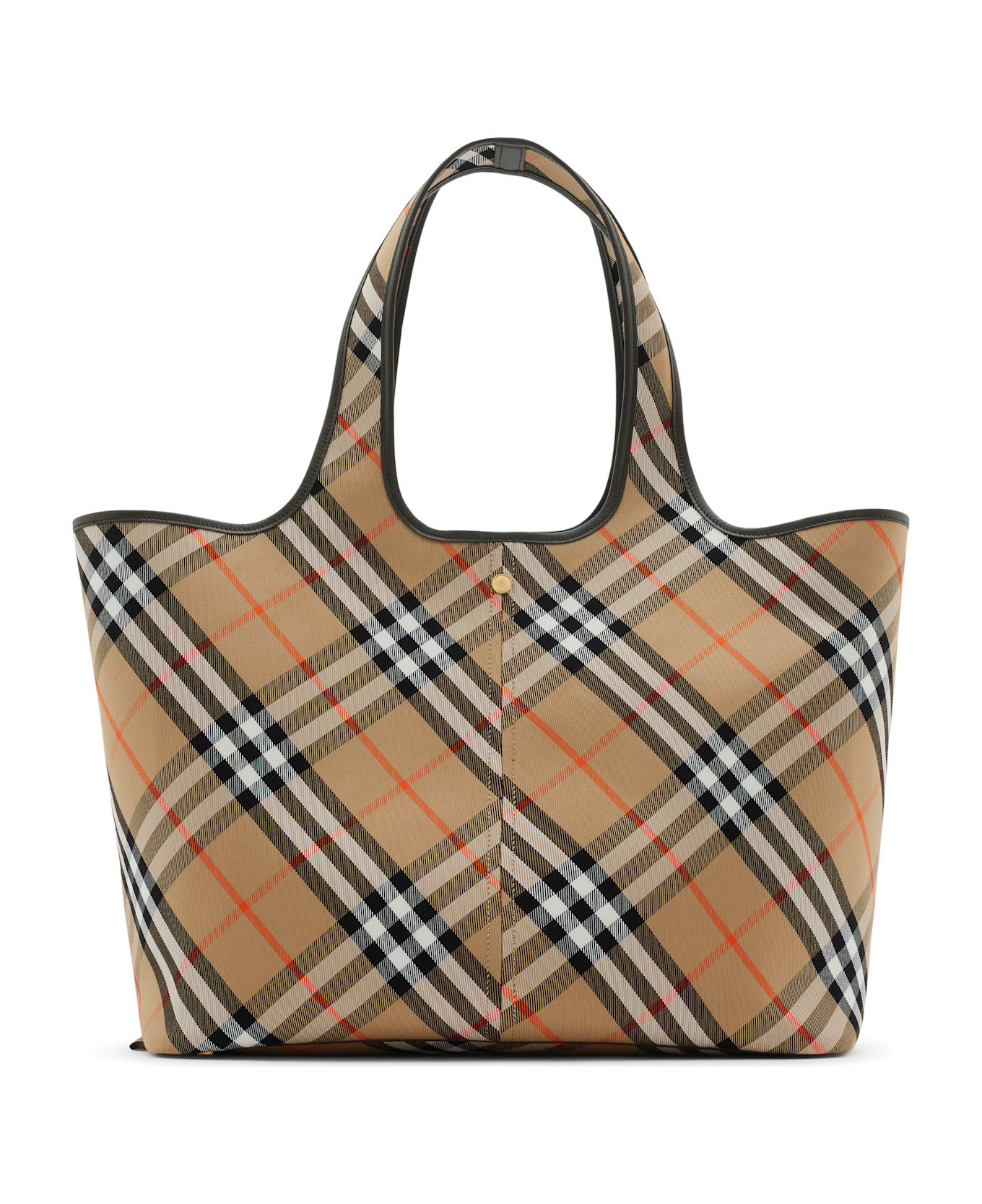 Burberry Medium Check Tote - Nude & Neutrals