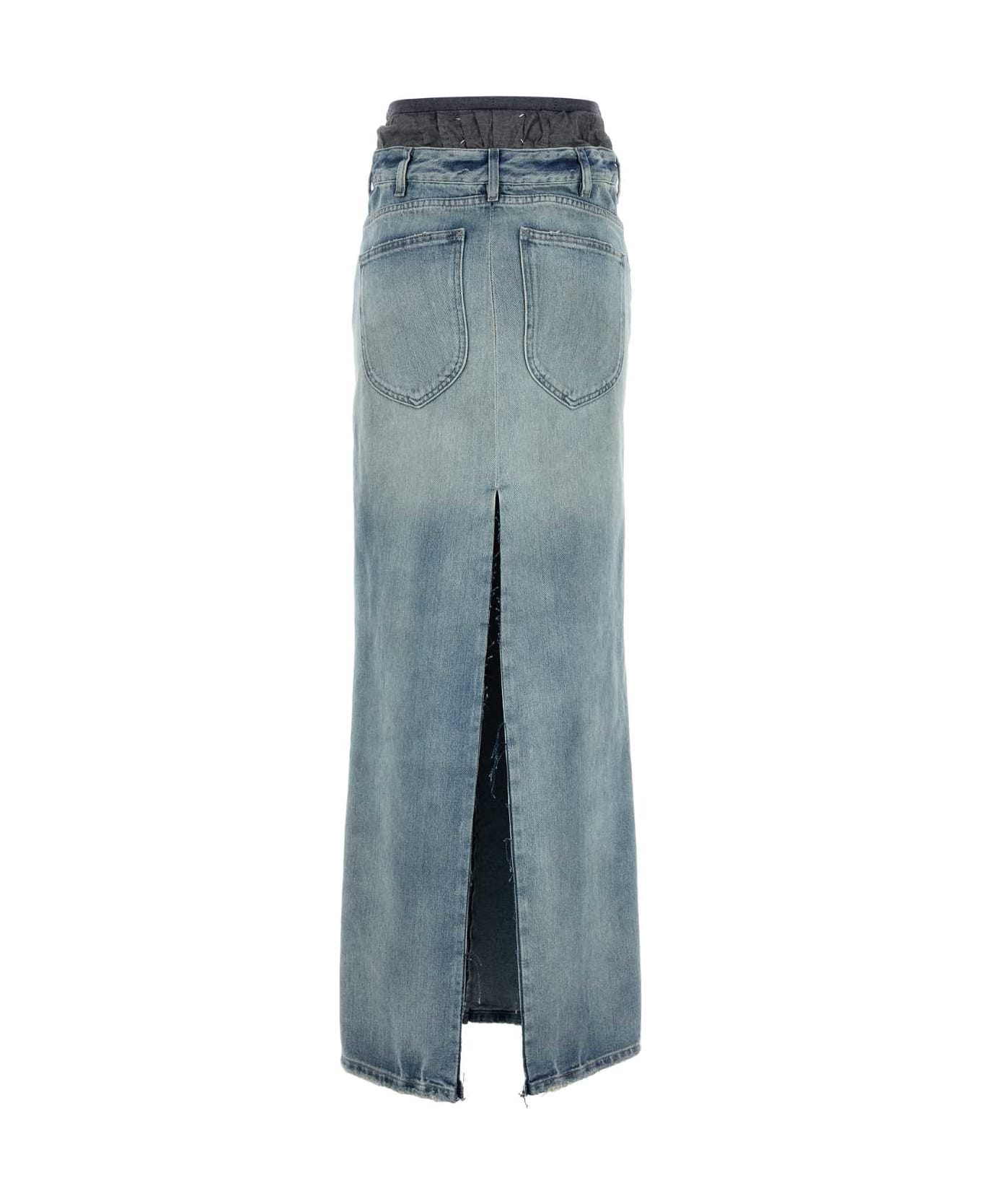 Maison Margiela Denim Skirt - LIGHTBLUE