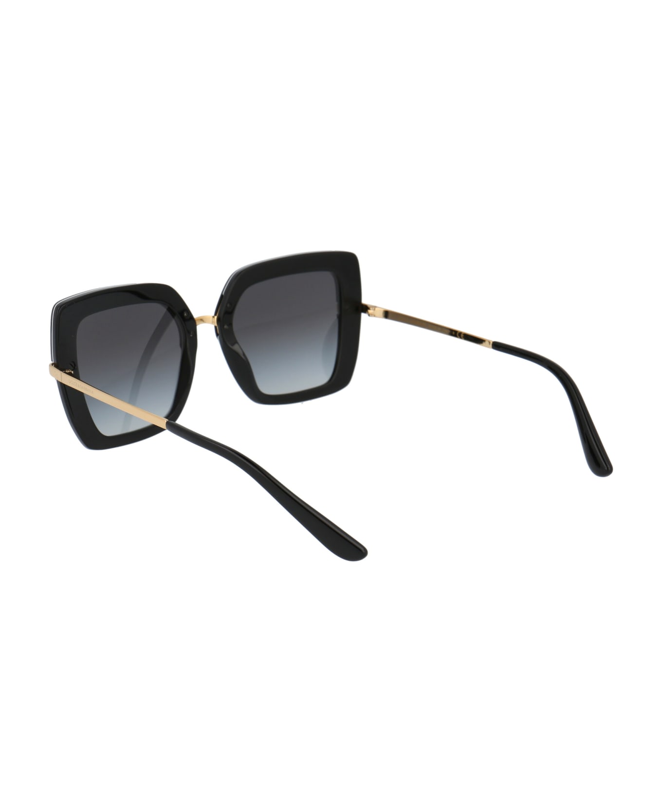 Dolce & Gabbana Eyewear 0dg4373 Sunglasses - 32448G TOP BLACK ON PRINT LEO/BLACK