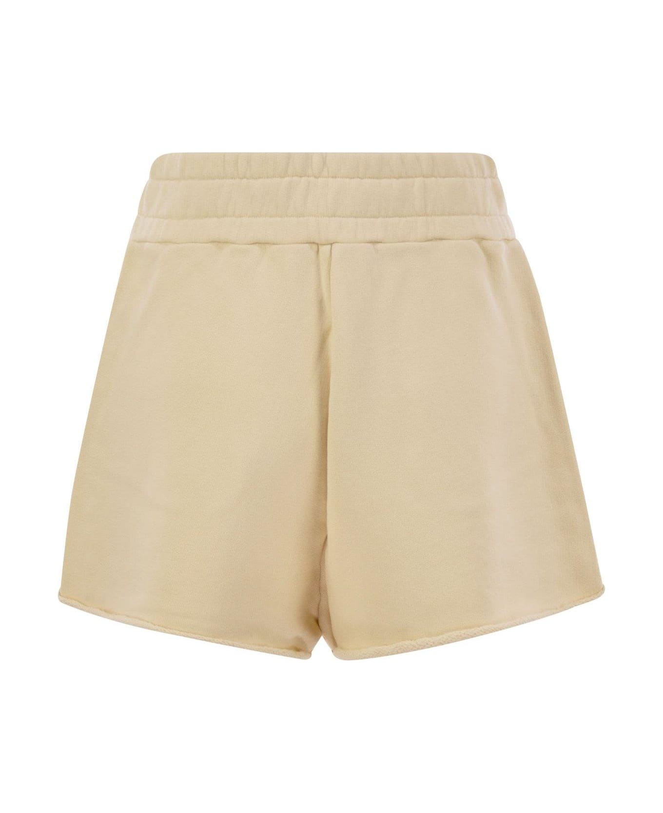 Autry Elasticated Waistband Track Shorts - NEUTRALS