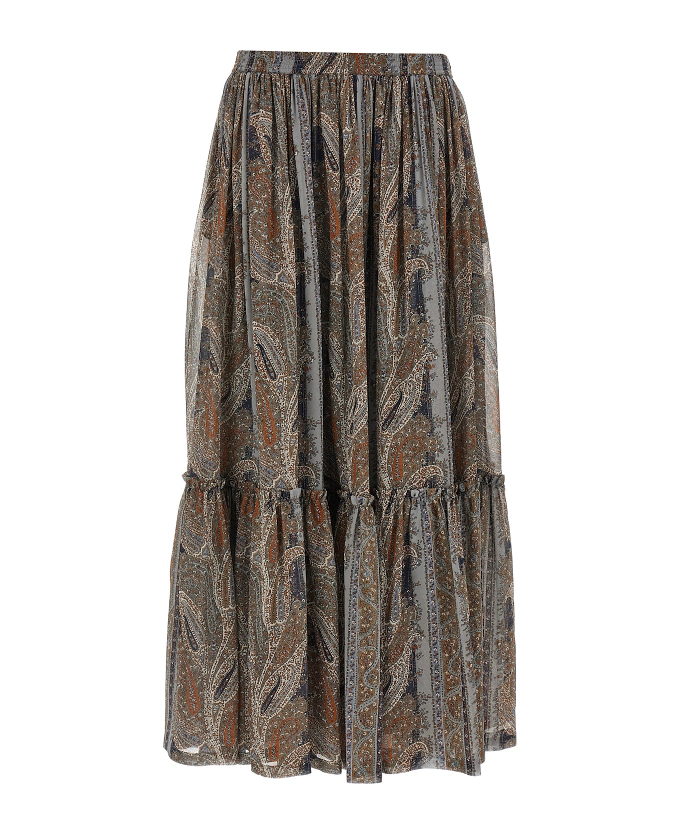 Saint Laurent Paisley Skirt - Multicolor