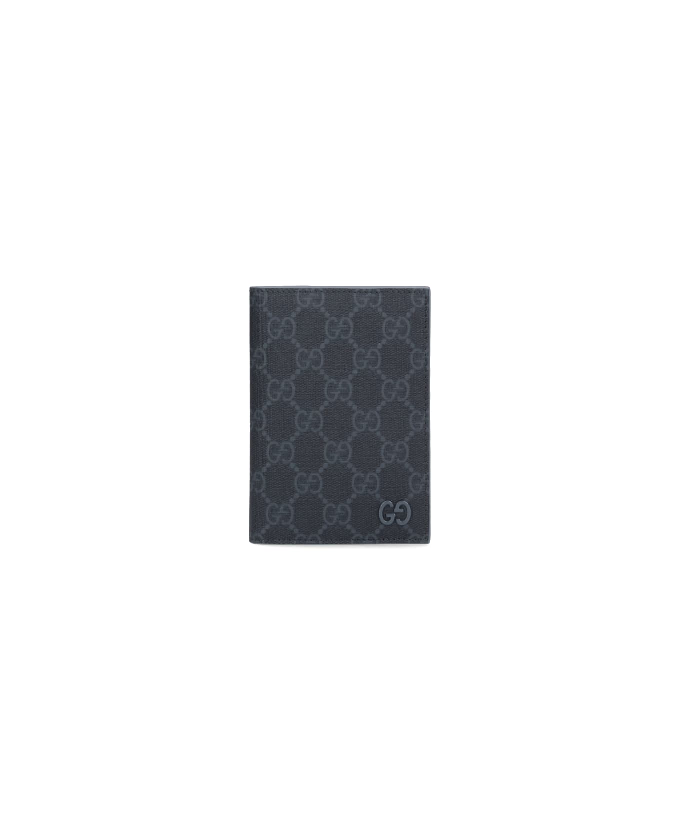 Gucci 
gg
 Bi-fold Passport Holder - Gray