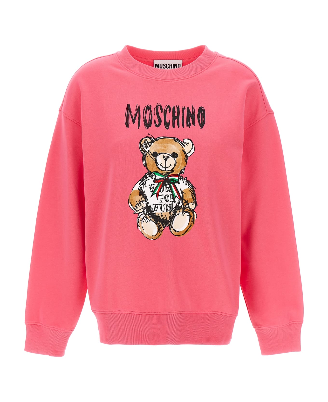 Moschino 'teddy Bear' Sweatshirt - Fuchsia フリース
