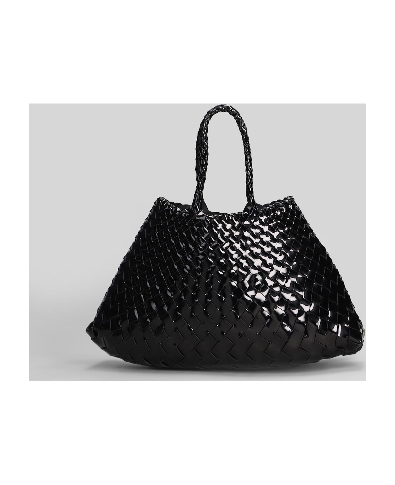 Dragon Diffusion Santa Croce Small Tote In Black Leather - black