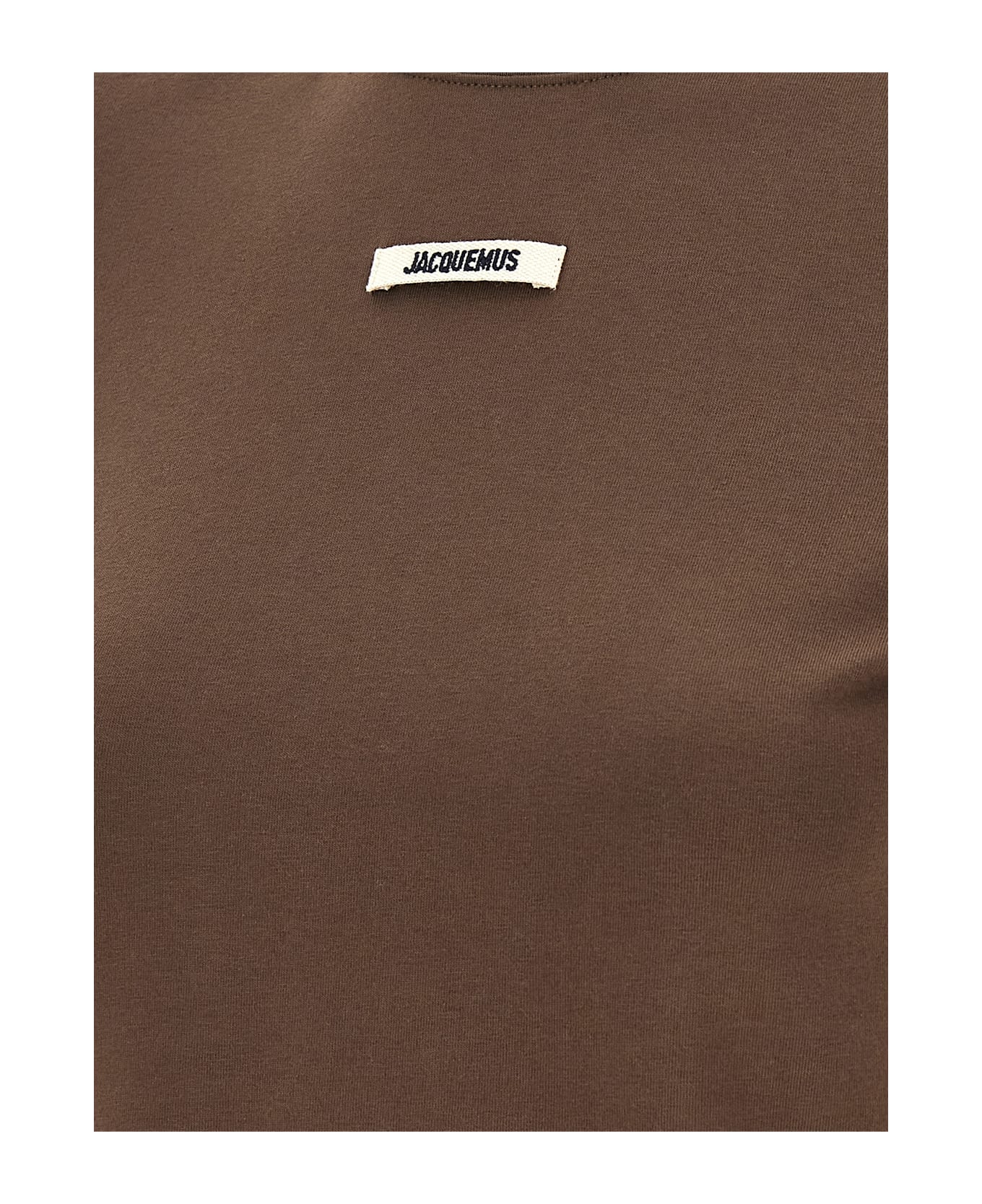 Jacquemus 
le T-shirt Gros-grain
 T-shirt - Brown