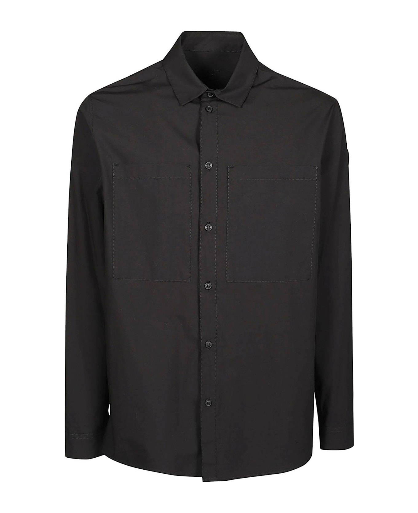 Moncler Buttoned Long-sleeved Shirt - Black