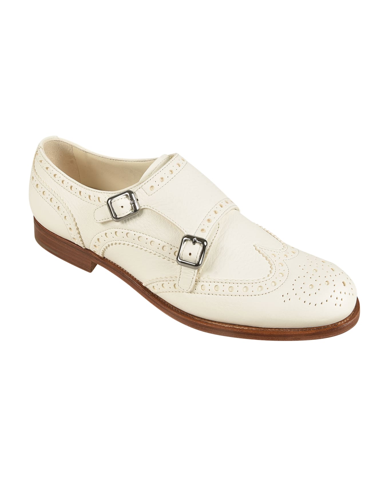Church
s Buckle Wrap Derby Shoes - Ivory