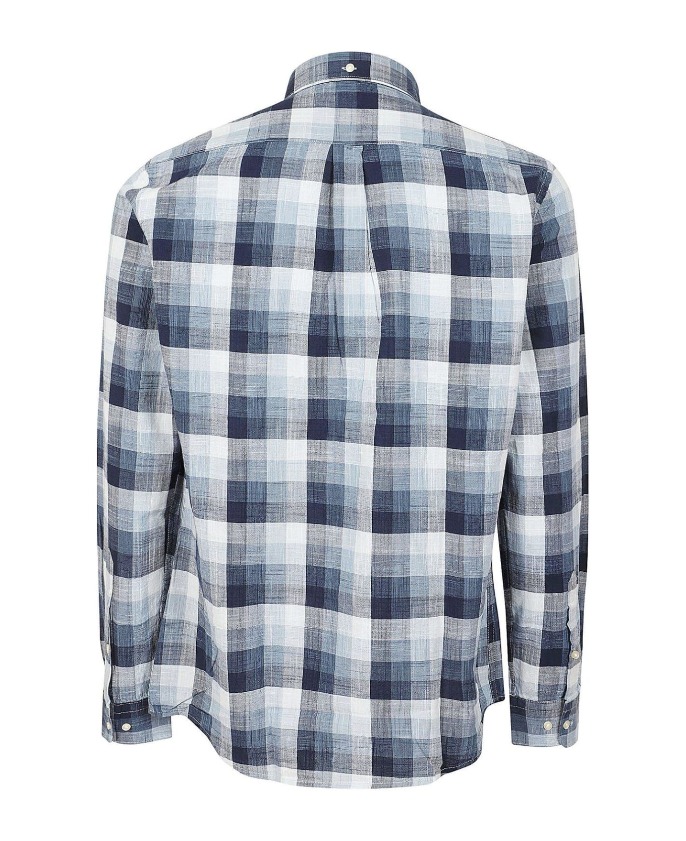 Barbour Checked Button-up Shirt - Navy