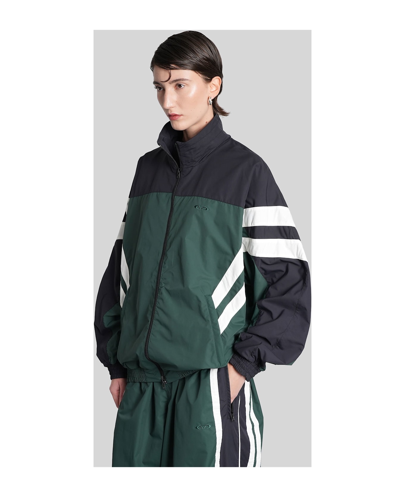 VETEMENTS Sweatshirt In Green Nylon - green