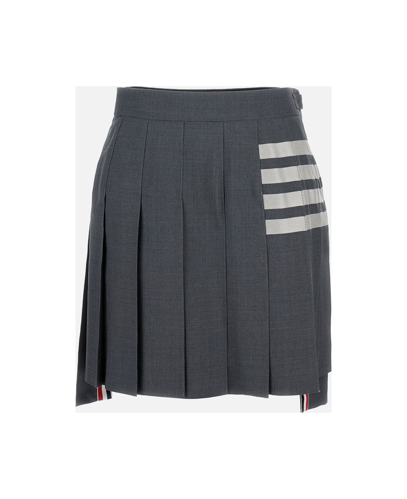 Thom Browne Mini Pleated Skirt - Grey