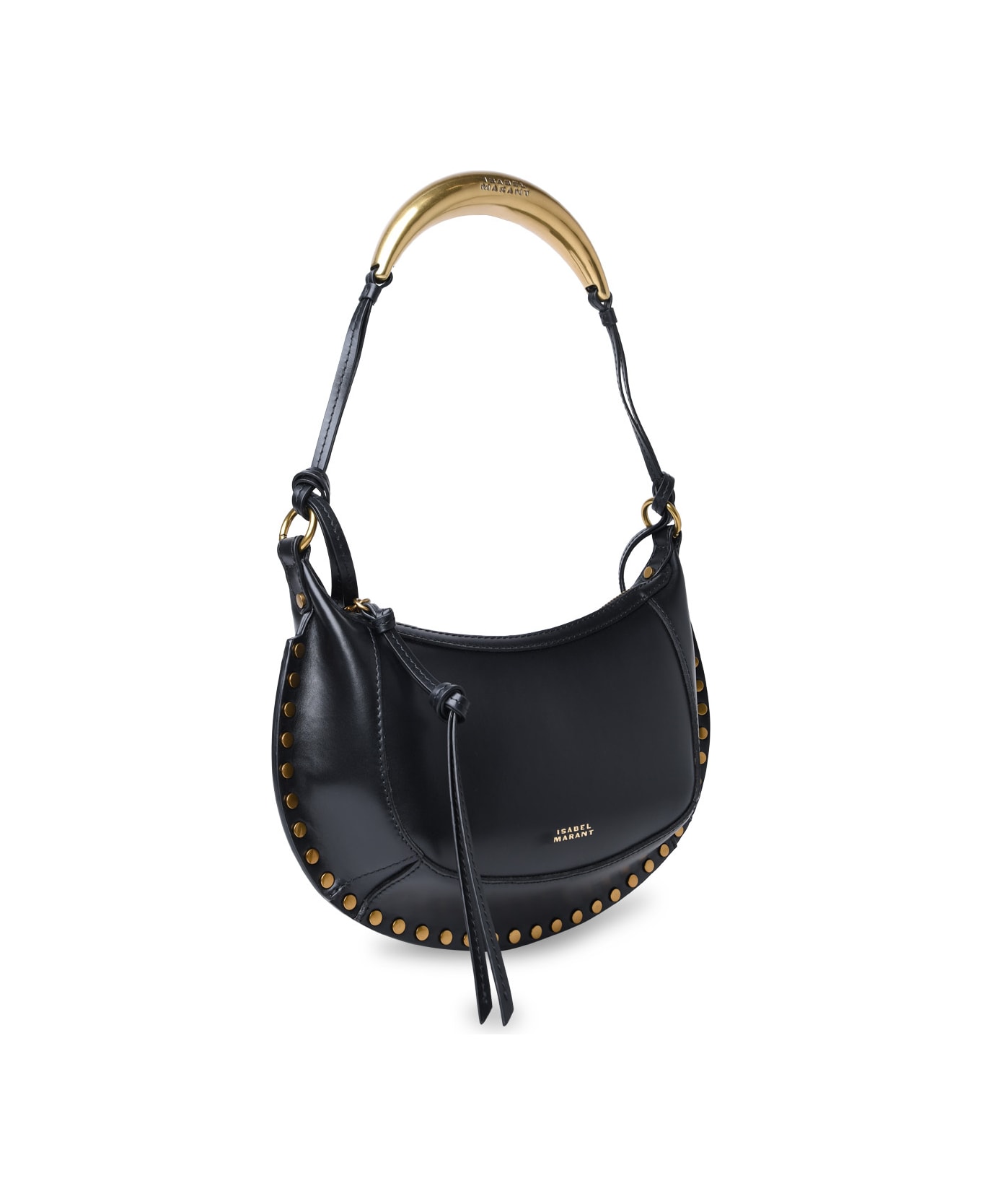 Isabel Marant 'oskan' Black Leather Crossbody Bag - Black