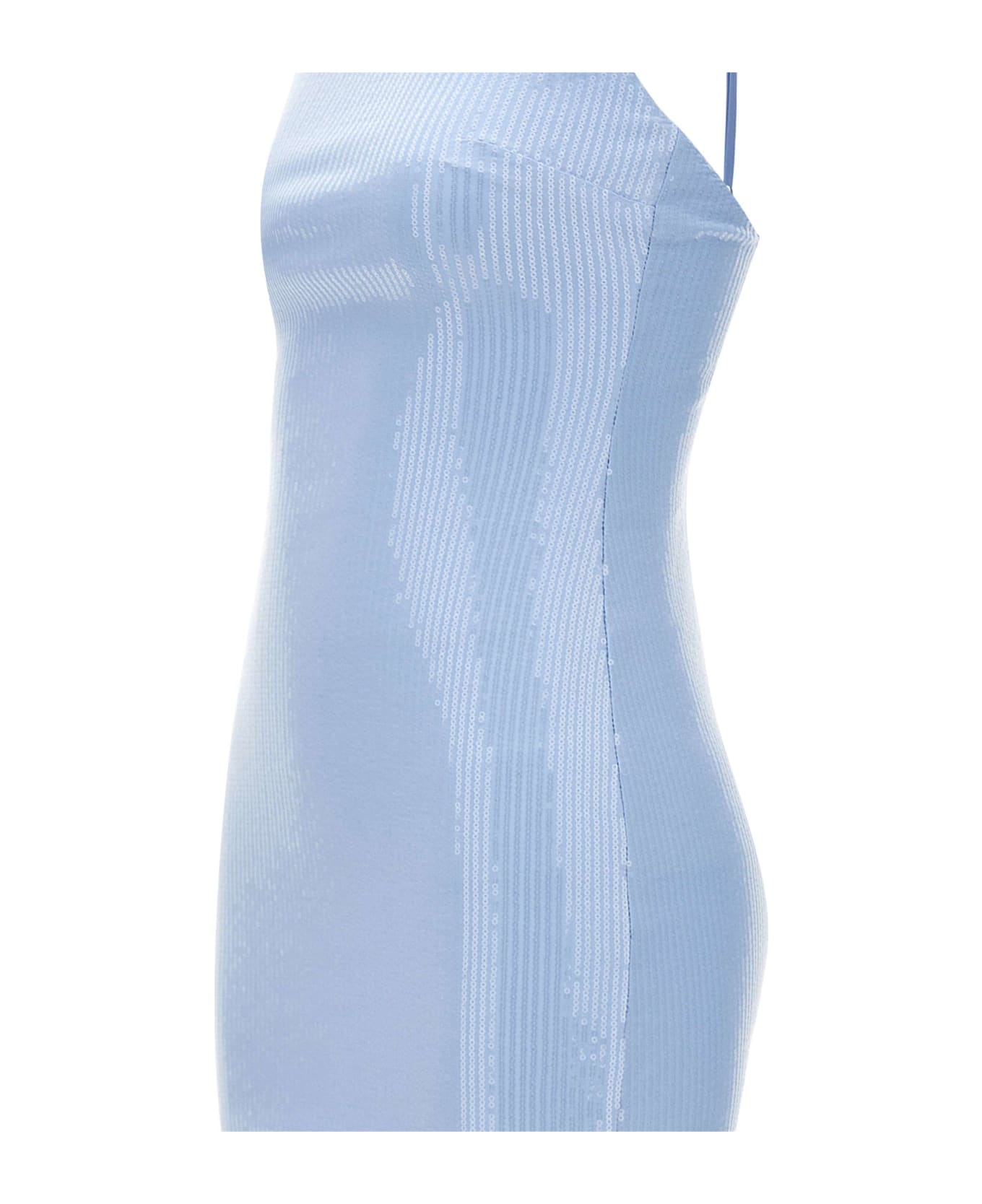Rotate by Birger Christensen "sequins Slip" Mini Dress - LIGHT BLUE