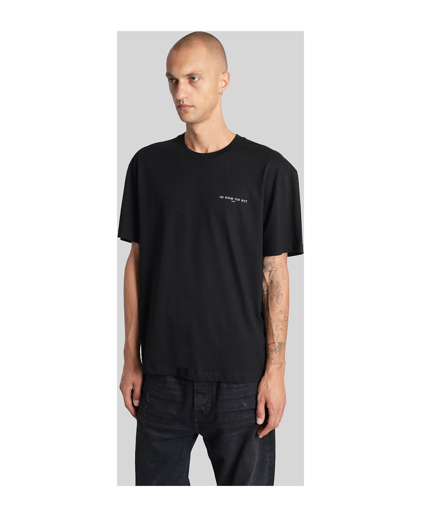 ih nom uh nit T-shirt In Black Cotton - black
