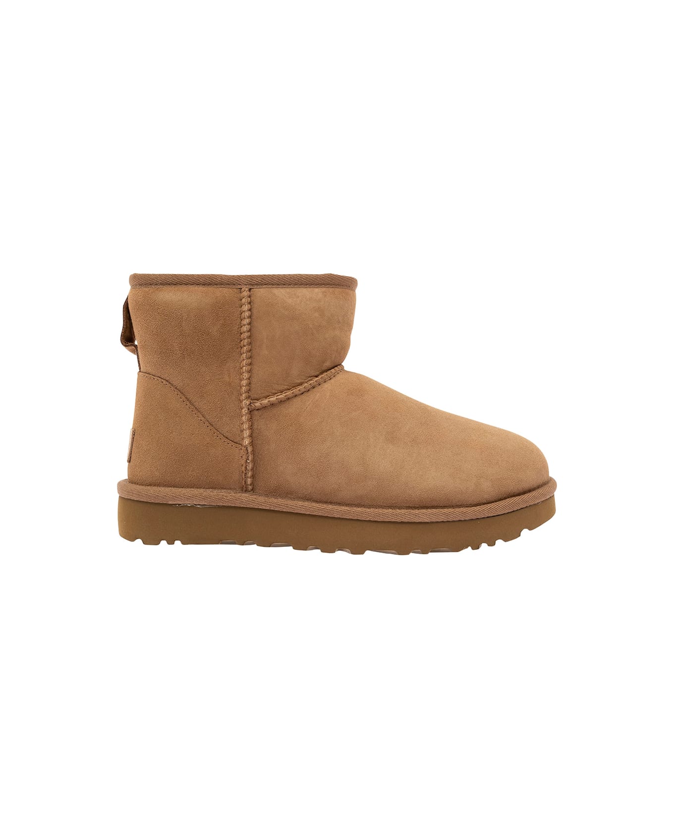 UGG 
mini Classic Ii
 Beige Pull-on Boots In Suede Woman - Beige
