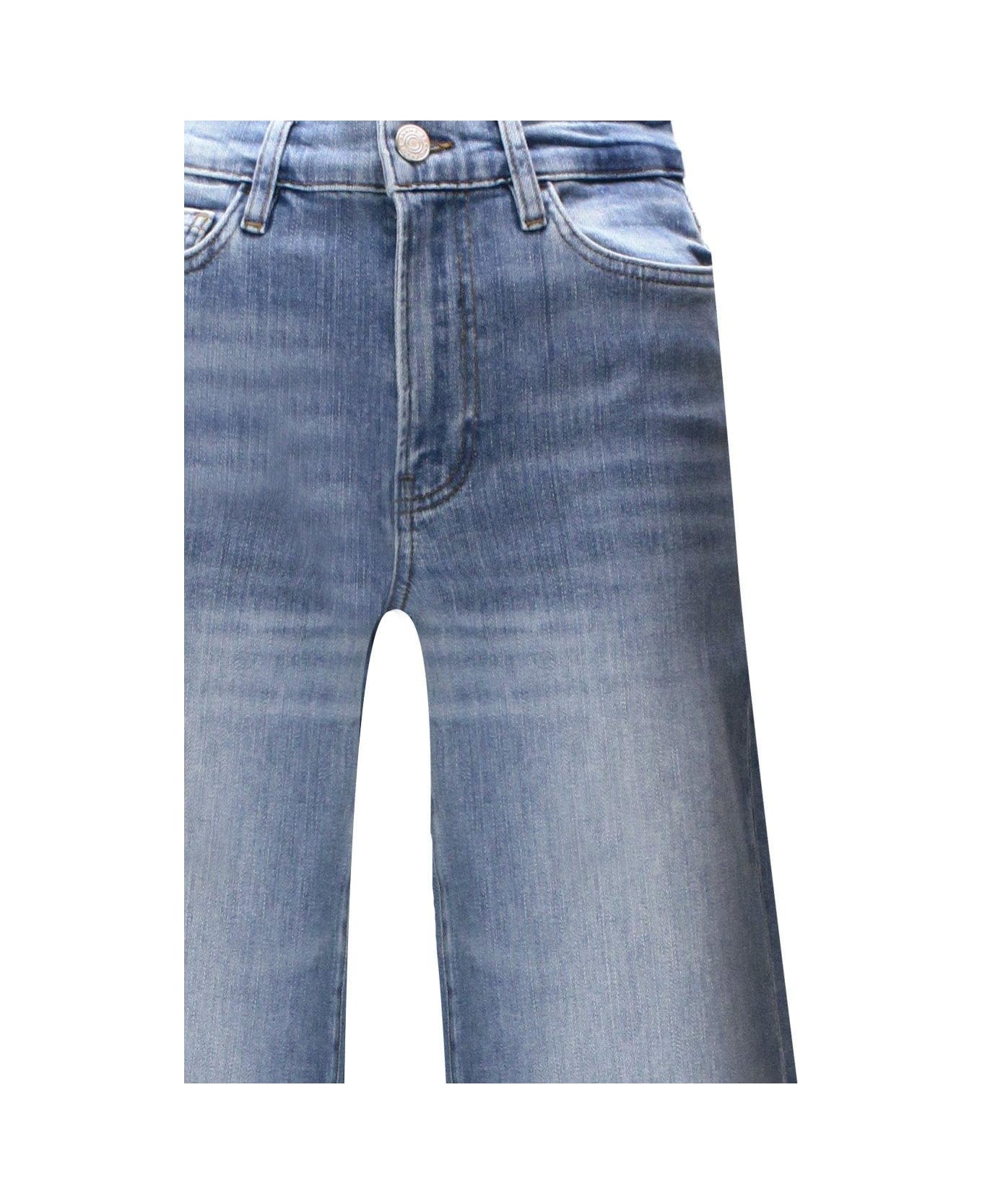 Frame Raw-cut Hem Cropped Jeans - Wvch Wavey Chew