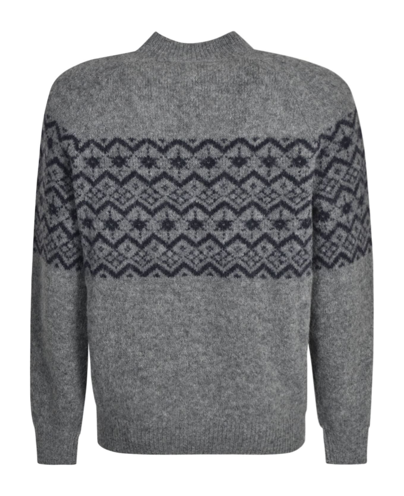 Brunello Cucinelli Round Neck Sweater - Grey Mélange
