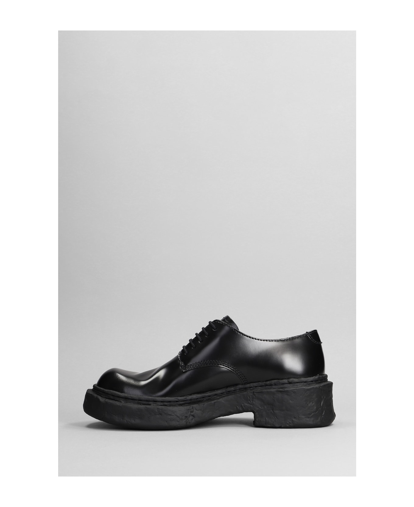 Camper Vamonos Lace Up Shoes In Black Leather - black レースアップシューズ