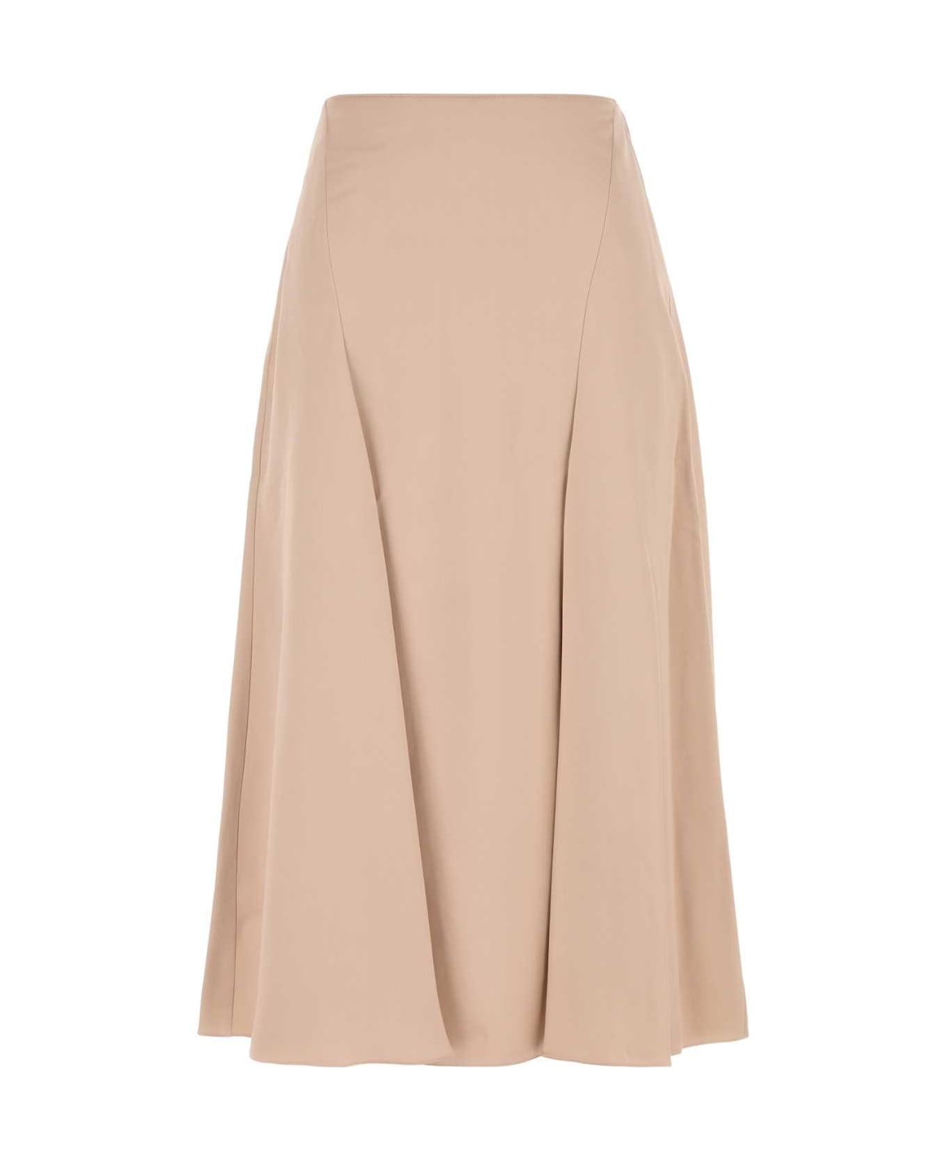 Fendi Beige Silk Skirt - CHAMPAGNE PINK