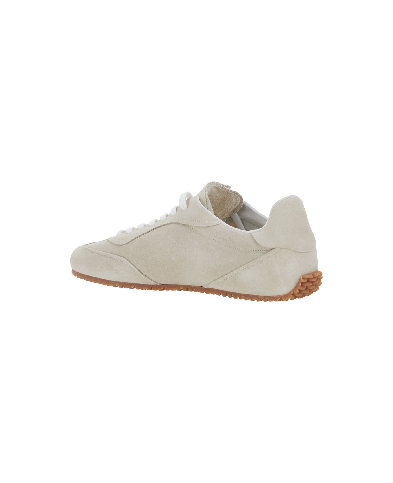 Axel Arigato 'daze Runner' Beige Sneaker With Logo On The Tongue And Grooved Sole In Suede Man - Beige