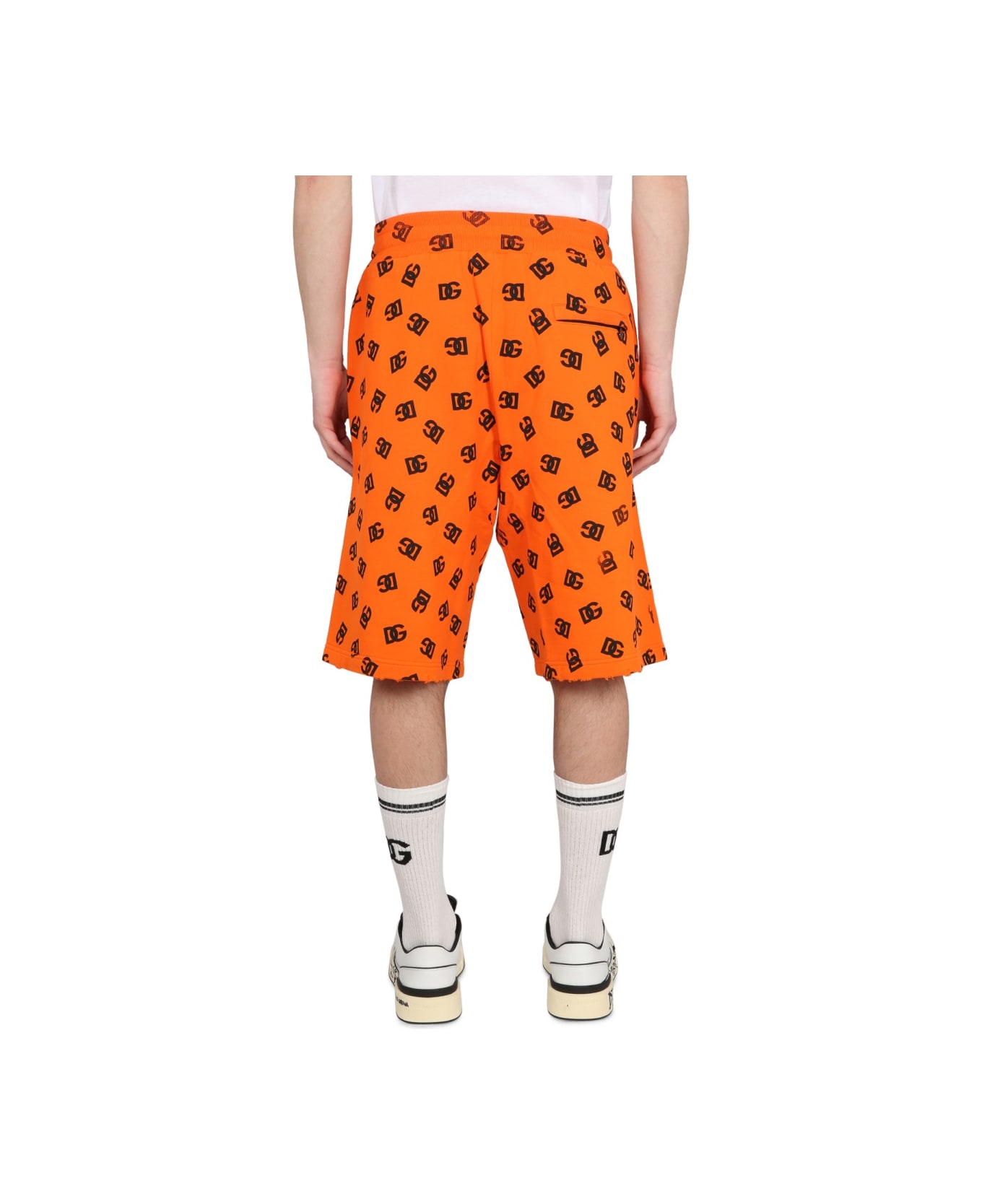 Dolce 
Gabbana Bermuda With Logo - ORANGE