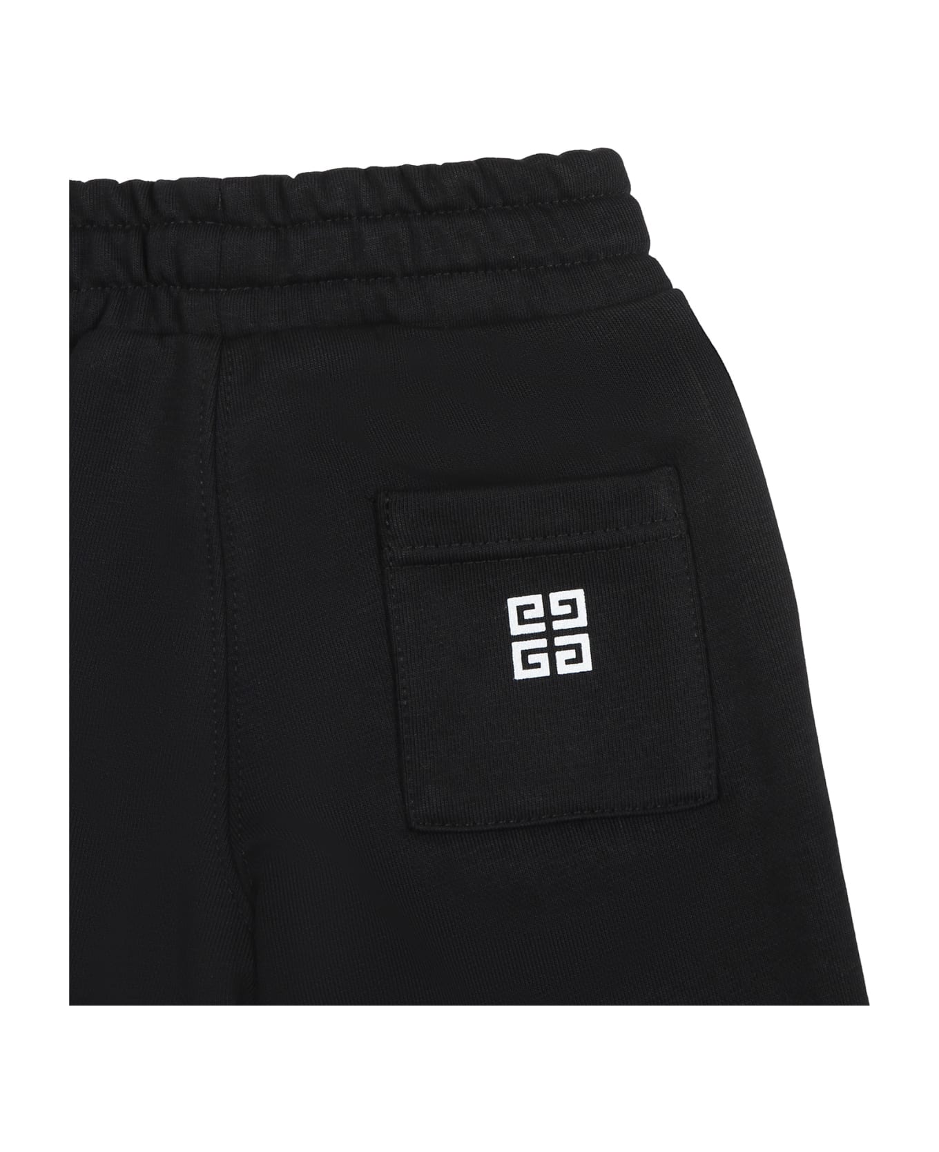 Givenchy Black Tracksuit Trousers Fpr Baby Boy With Logo - Black ボトムス