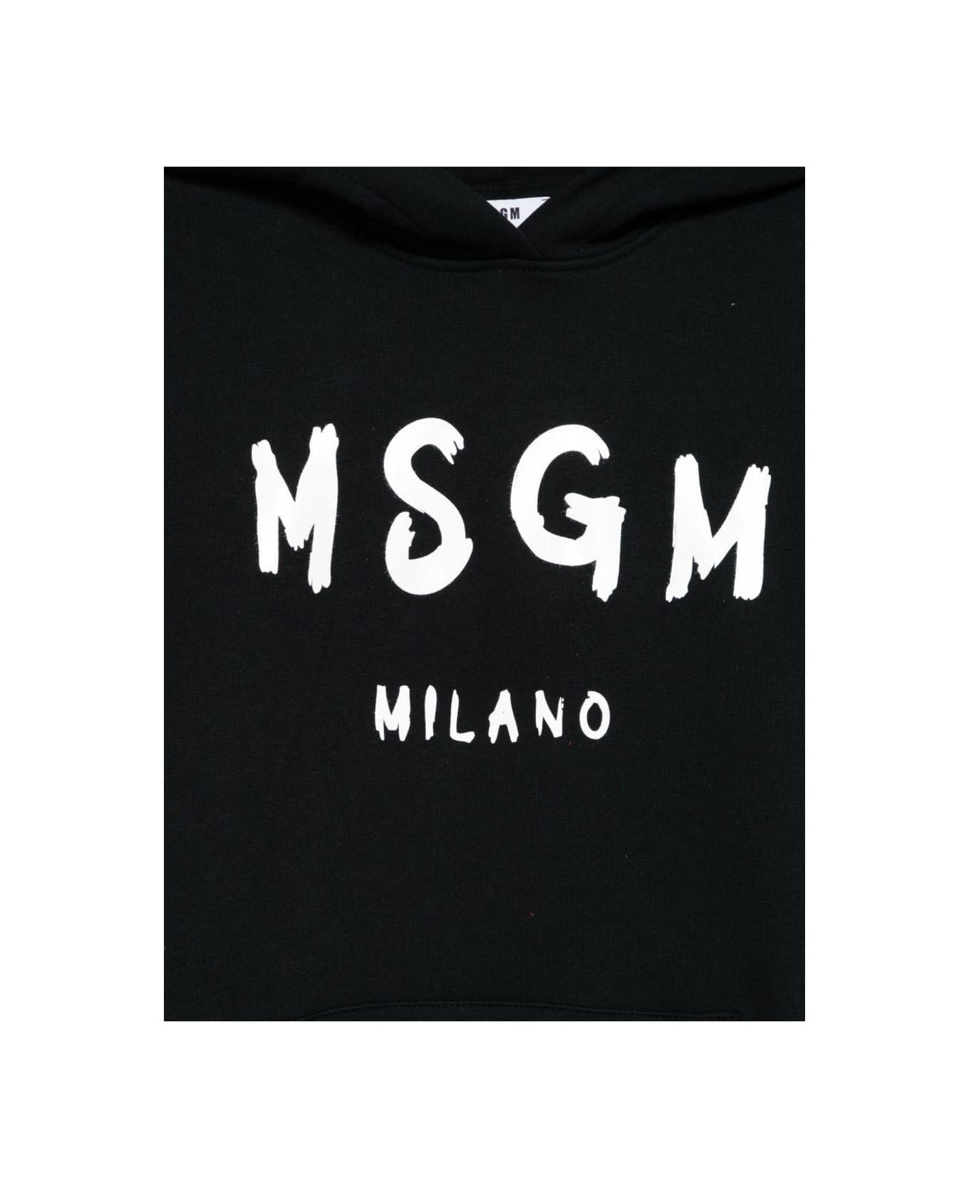 MSGM Sweatshirt With Logo - BLACK