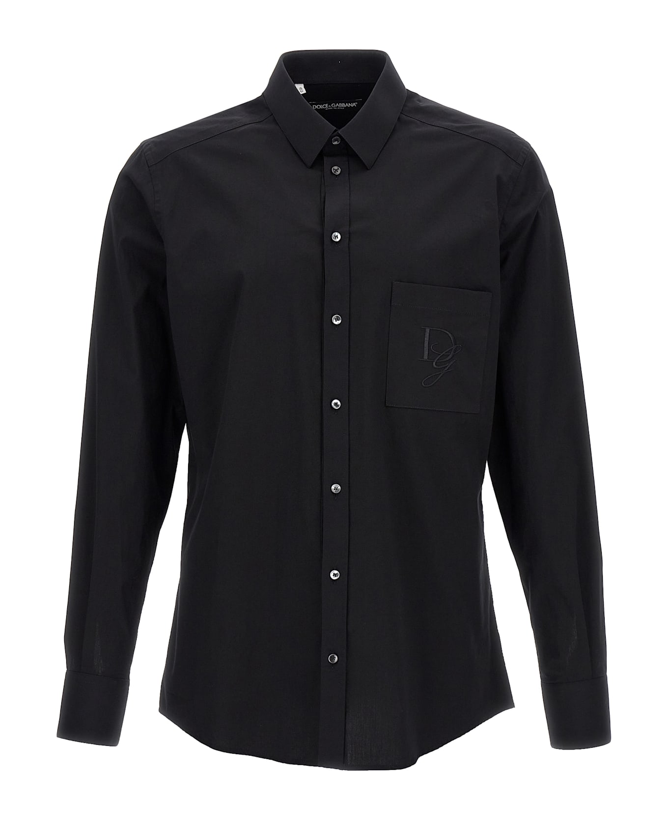 Dolce & Gabbana Logo Embroidery Shirt - Black  