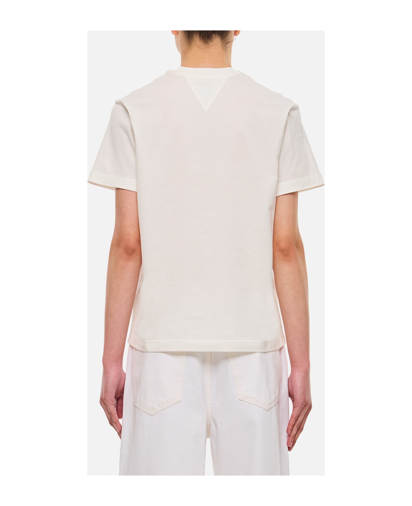 Bottega Veneta Light Cotton Jersey T-shirt - CHALK