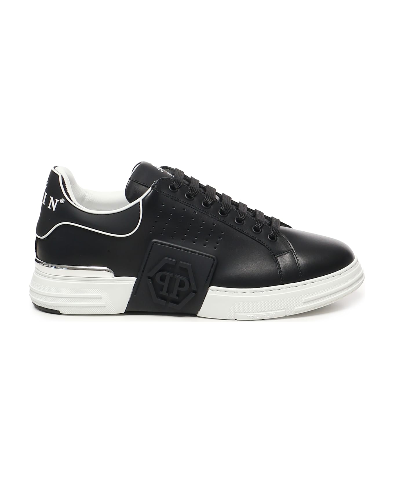 Philipp Plein Hexagon Low Top Sneakers - Black