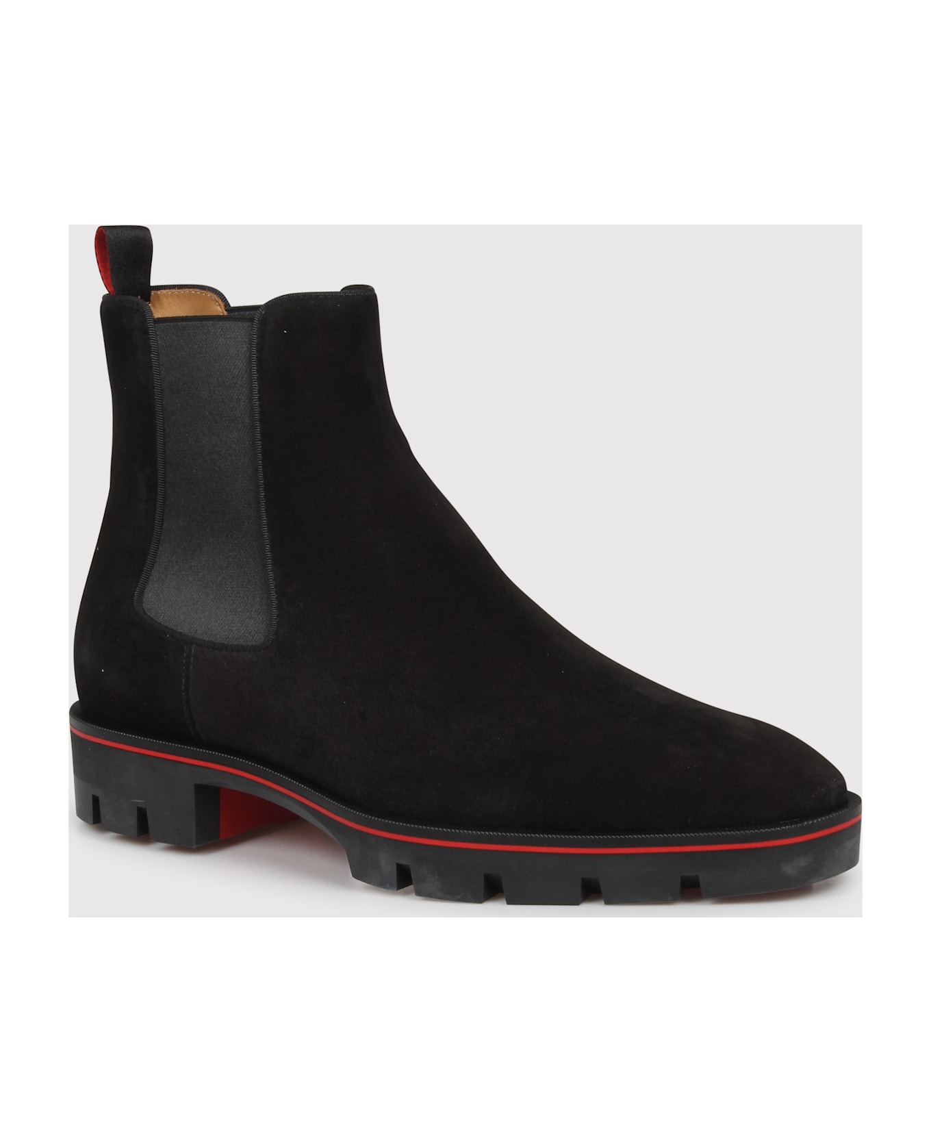 Christian Louboutin Alpinosol Flat Ankle Boots - Black