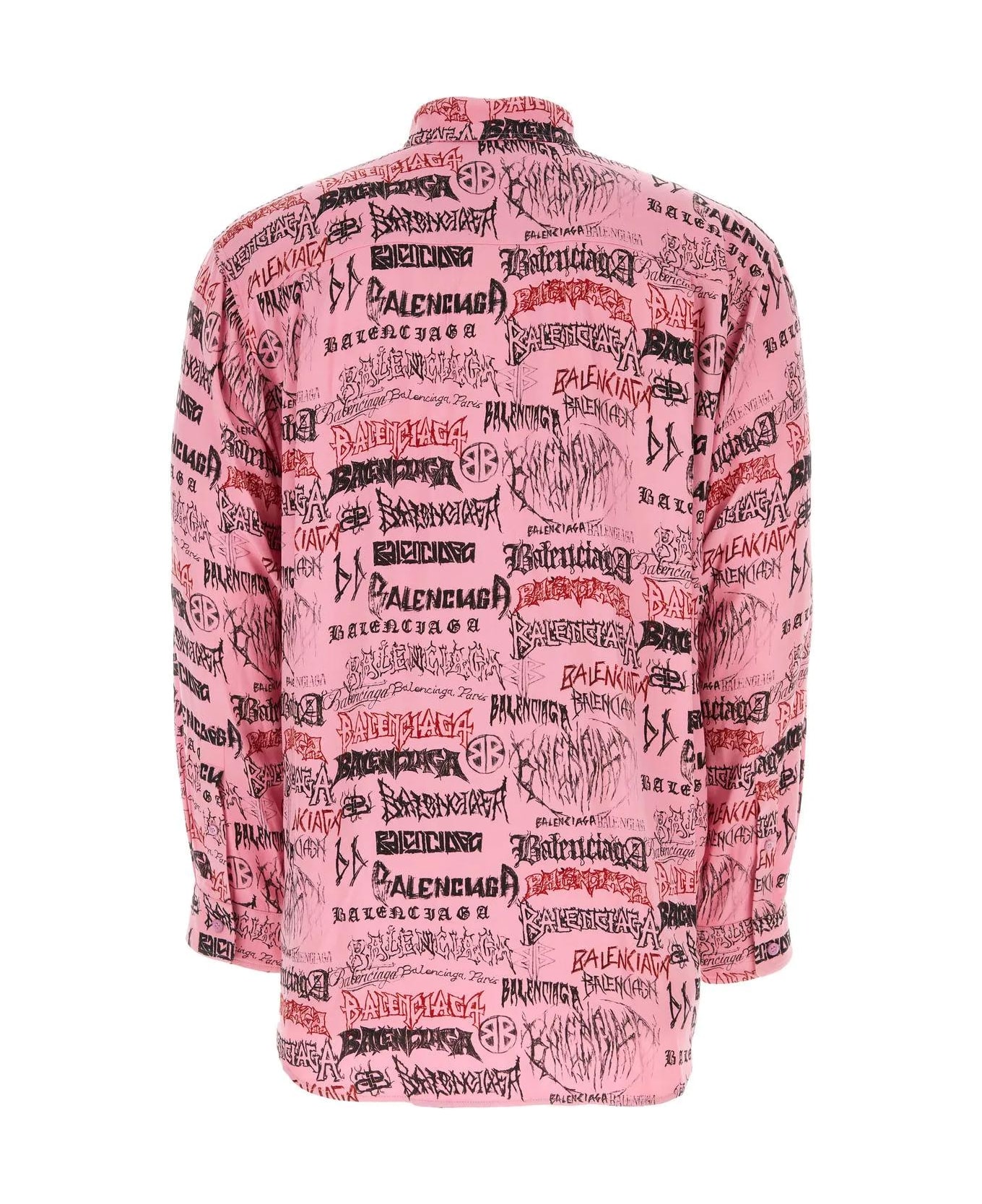 Balenciaga Printed Viscose Oversize Shirt