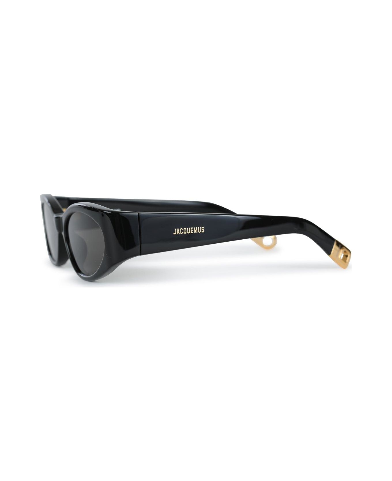 Jacquemus Oval Frame Sunglasses - Black