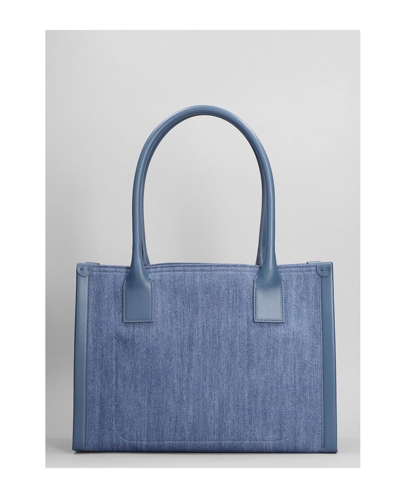 Christian Louboutin By My Side Small Tote In Blue Cotton - blue