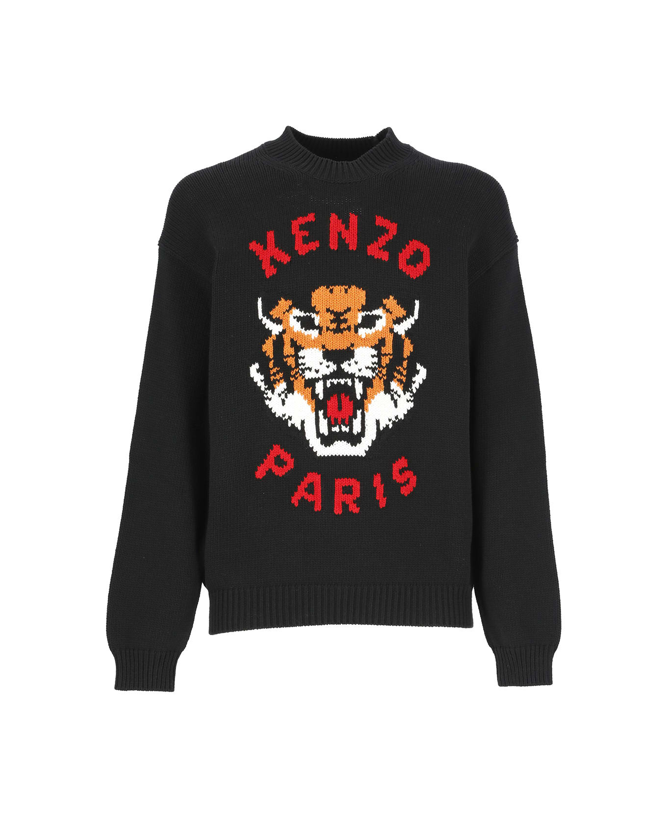 Kenzo Lucky Tiger Sweater - Black