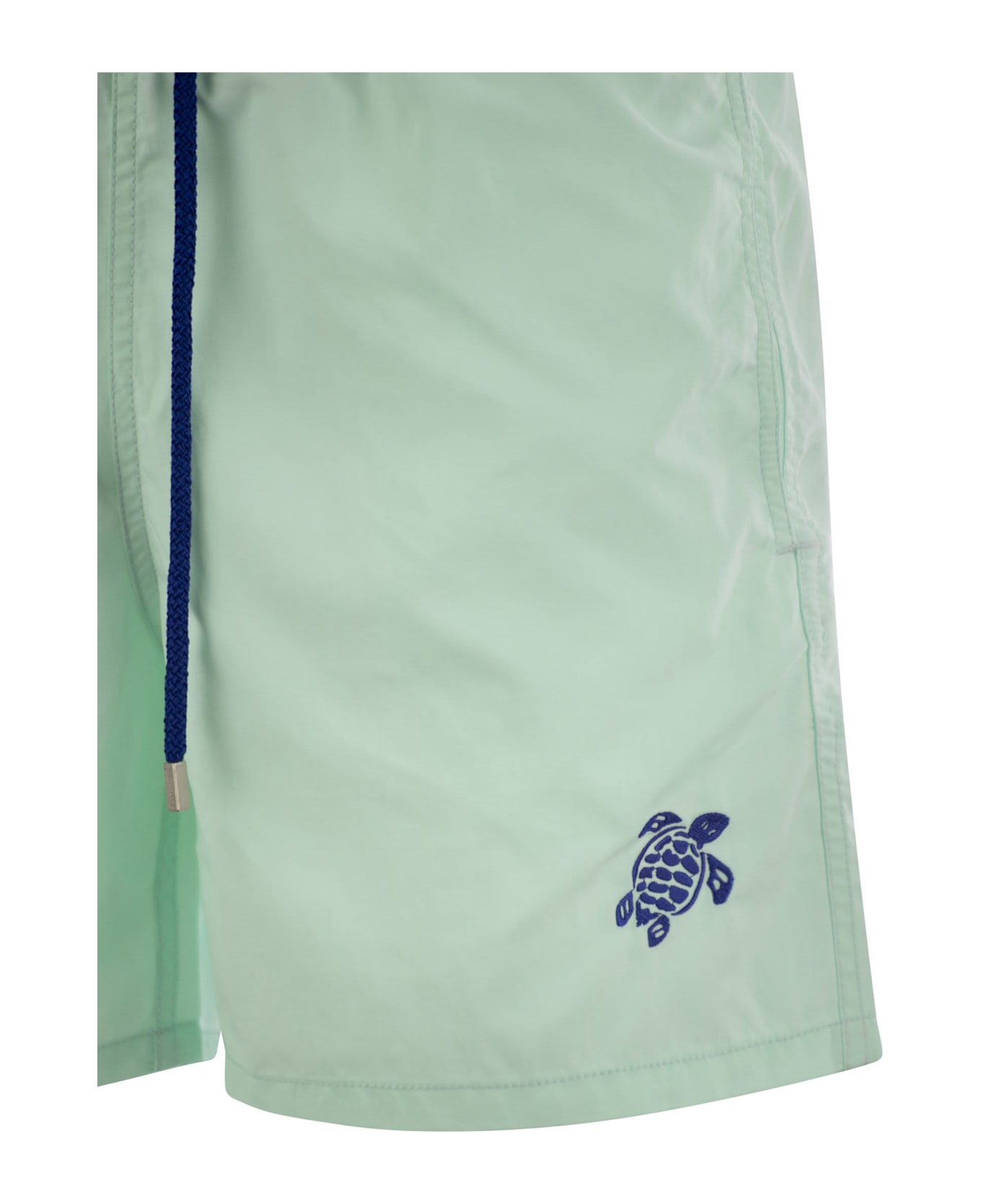 Vilebrequin Moka - Beach Shorts With Contrasting Color - Light Blue