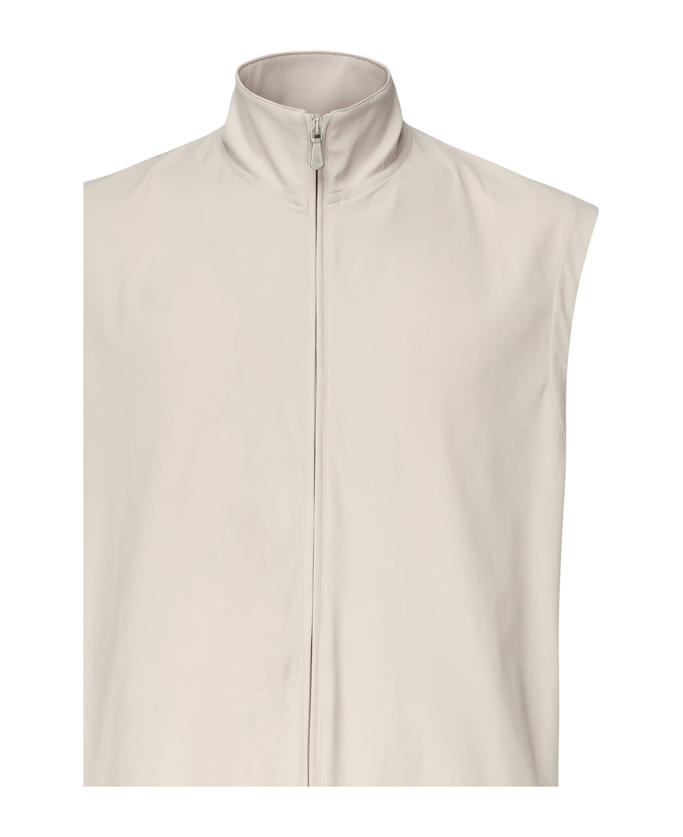 Eleventy Zipper Vest - White