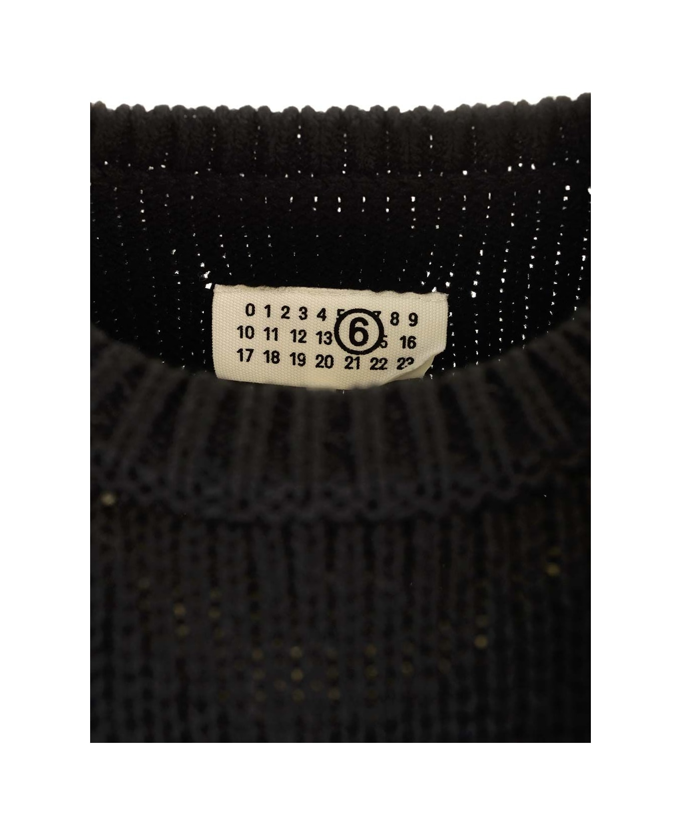 MM6 Maison Margiela Numeric Sweater - Black