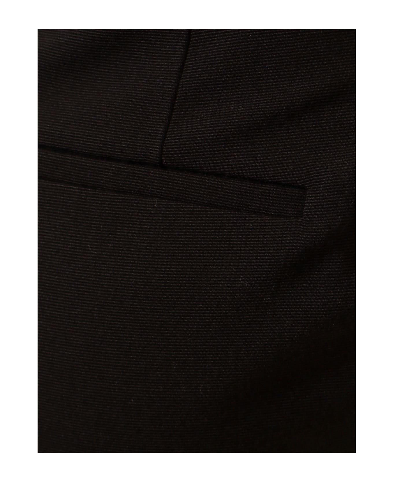 Saint Laurent Concealed Trousers - Black