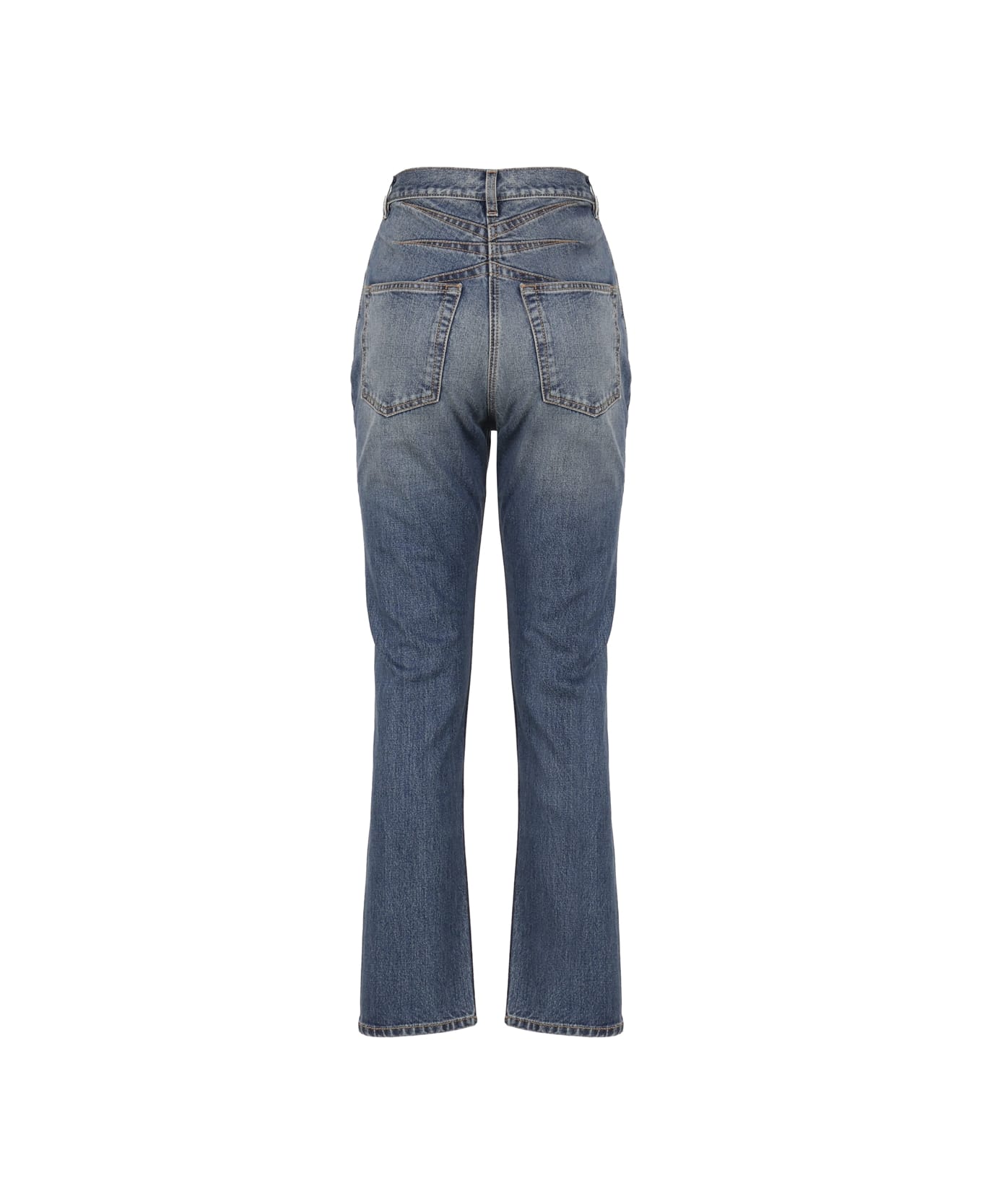 Alaia Cotton Denim Jeans - Blue denim デニム