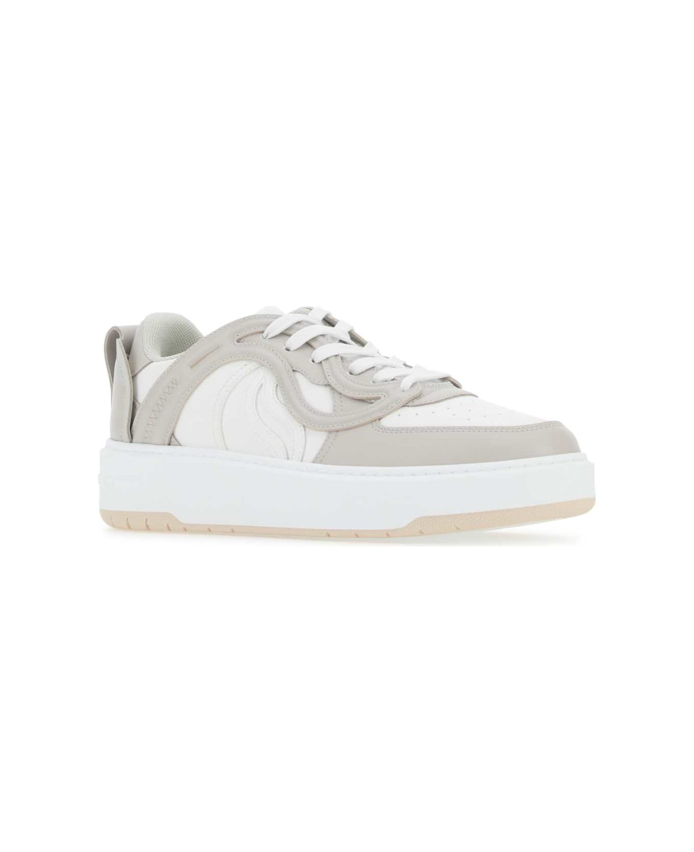 Stella McCartney Two-tone Alter Mat S Wave 1 Sneakers - CREAMWHITE