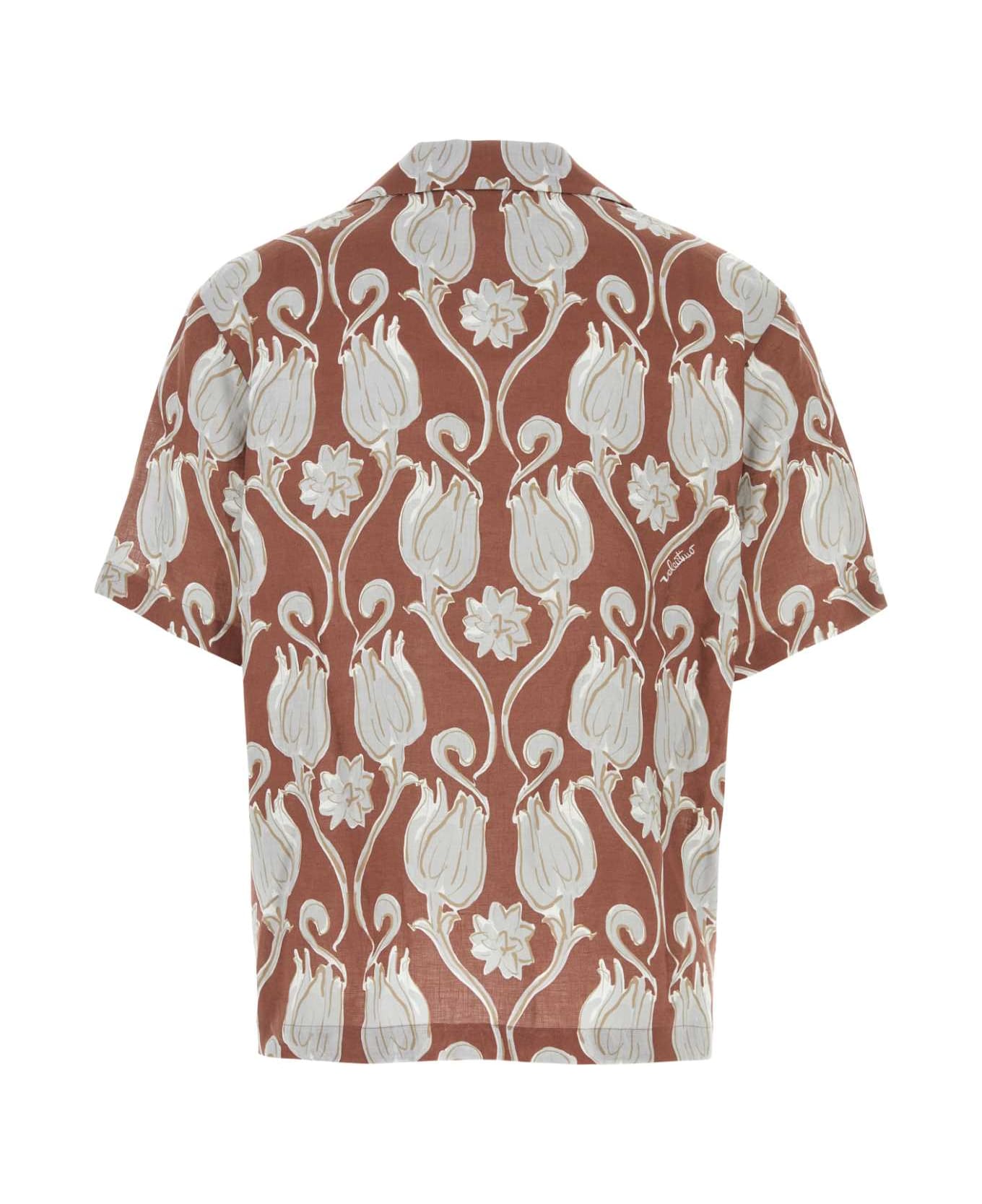 Valentino Garavani Printed Linen Shirt - STTULIPSJAIPURPERLA